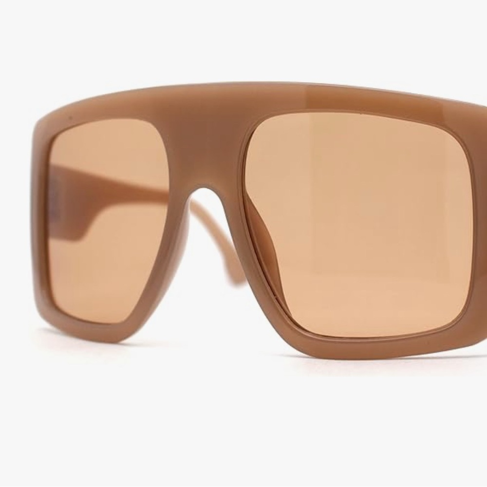Bold Brown and Pink Gradient Sunglasses